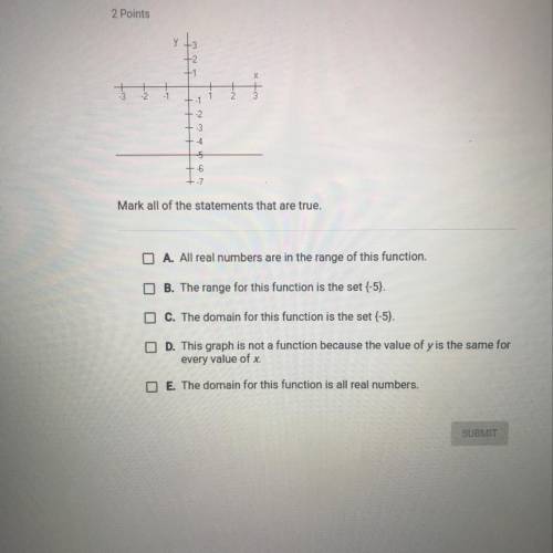 Another math question (picture) mark all that apply