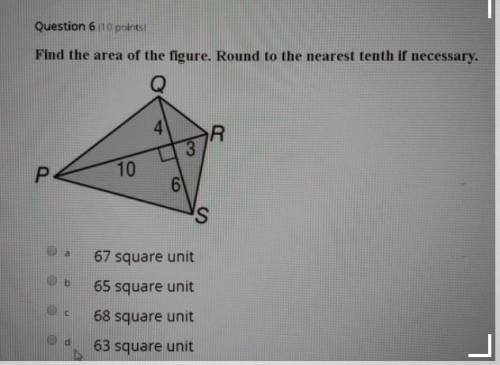 Find the area of the figure. Round to the nearest tenth if necessary.