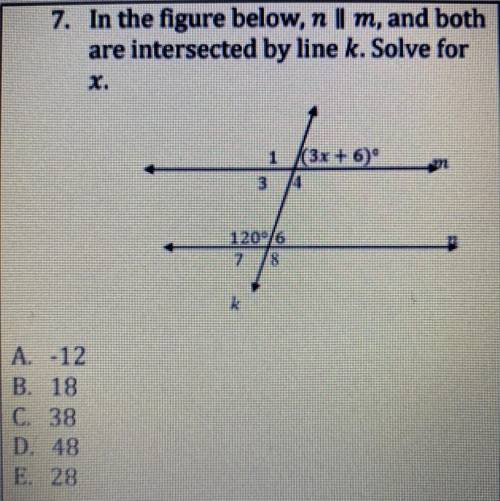 PICTURE ABOVE ^^  solve for x  PLEASE HELP