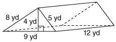 The surface area of the prism is
