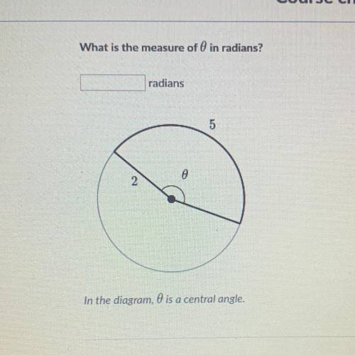 What is the measure _ in radians?