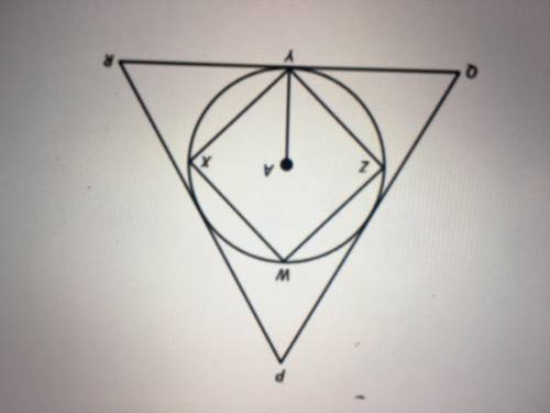 Circle a is inscribed in an equilateral triangle pie and square extant is inscribed in circle a. the