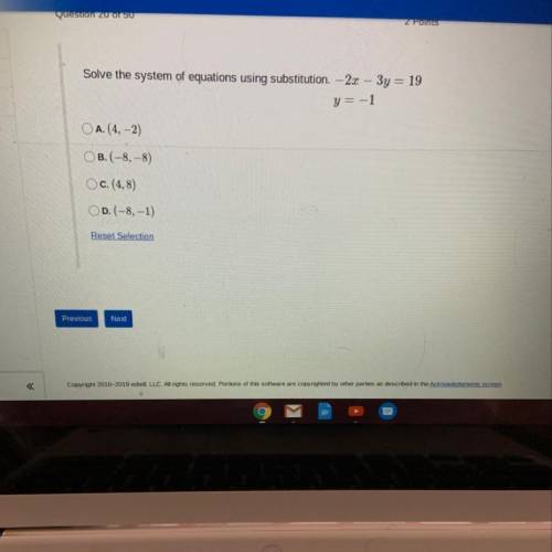 Can someone please help me answer this question ASAP. ( solve the system of equations using substitu