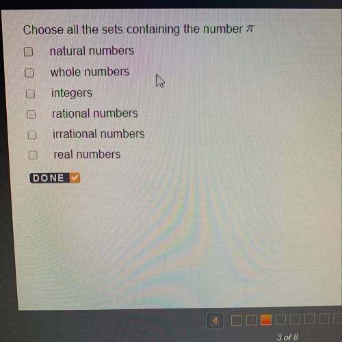 Choose all the sets containing the number