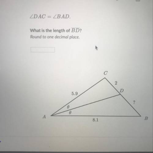 What is the length of BD round to the nearest decimal place