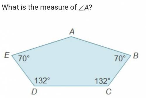 What is the measure of A ?