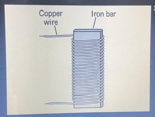 Click on the image. A science student wants to make an electromagnet using a copper wire wrapped aro