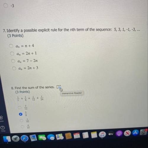Can someone please answer #7
