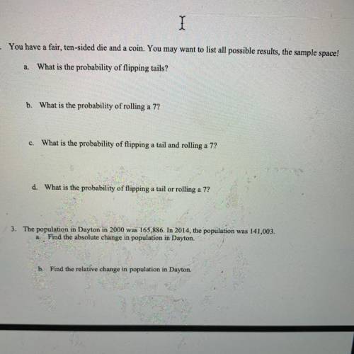 I need help with number 2 and 3 please help!!