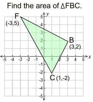 Find the area of triangle FBC (image attached)