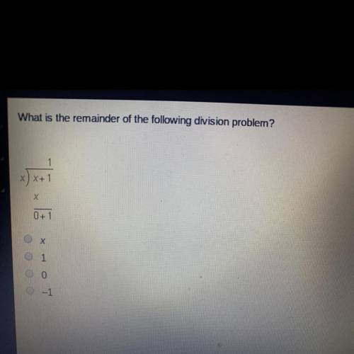 What is the remainder of the following division problem? Help your girl out please!