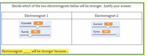 Which electromagnet is stronger and why?
