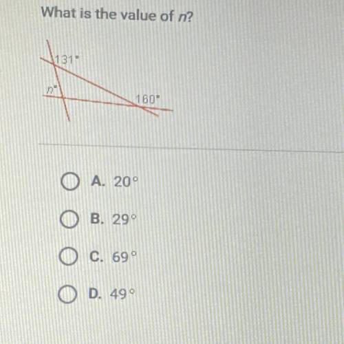 What’s is the value of n? HELP ASAP PLEASE