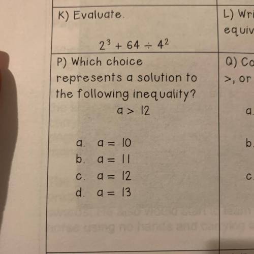 I need the answer for p
