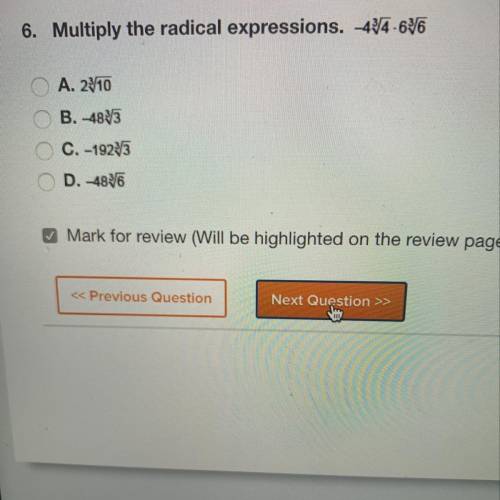 Multiply the radical expression