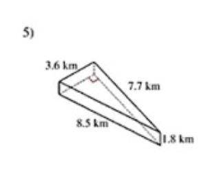 What is the volume and surface area of a triangular prism
