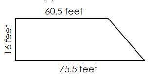 The figure below shows the dimensions of a city park in feet. Shannon thinks the area of city park i