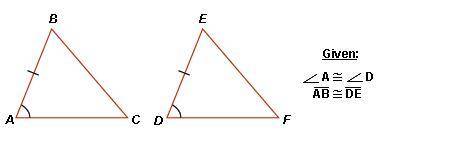 Some help please?  What else would need to be congruent to show that ABC DEF by AAS?
