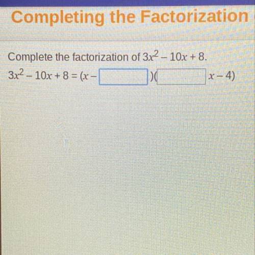 What’s the factorization