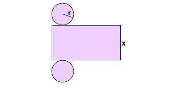 A cylinder net is shown and the height is 10 inches high and has a radius of 2 inches. what is the s