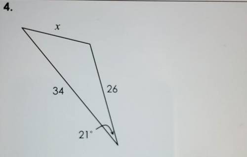 Use the law of cosines to find each missing side. Round to the nearest tenth.(Unit 8: Right Triangle