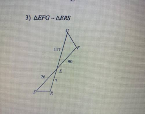 Can someone find the missing length or tell me if the triangles are similar or not please.