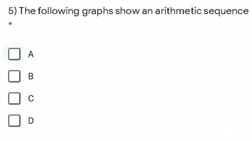 If you are good determining if the graph is a sequence please help I am giving more points. Select A