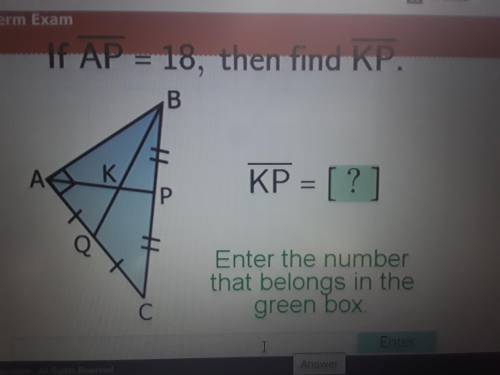 If ap=18 then find kp. What's does kp equal