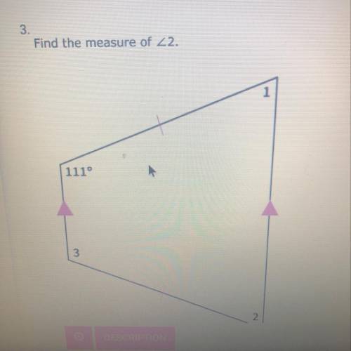 Find the measure of <2  A) 21 B) 69 C) 111