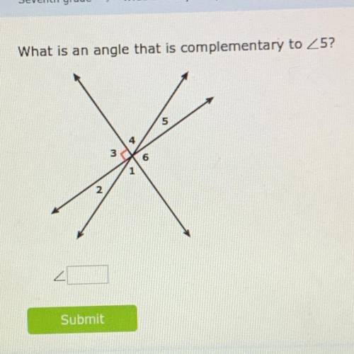 What is an angle that is complementary to 5?