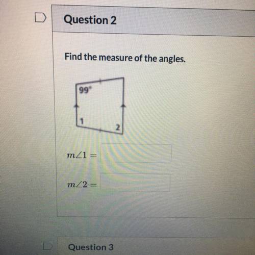 Find the measure of the angles