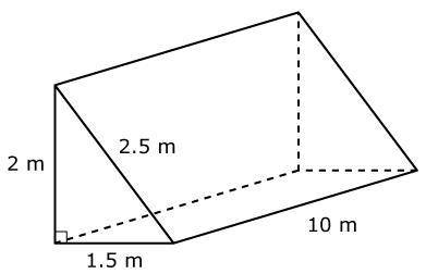 QUICK QUICK PLZZ! 1 MINUTE ONLY WITH SOLUTION!Find the lateral surface area of this prism.60 square