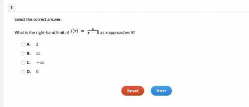 What is the right-hand limit of as x approaches f(x) = x/x-5 as x approaches 5?