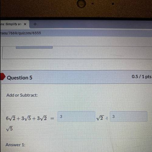 Please help?? Algebra 1 adding and subtracting radicals!!