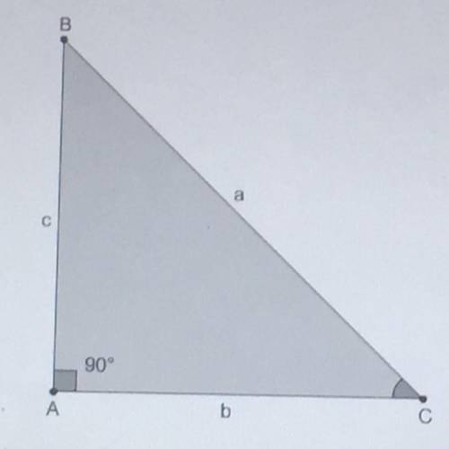 Based on the diagram,match the trigonometric ratios with the corresponding ratios of the sides of th