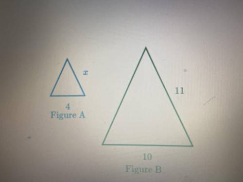 Figure A is a scale image of Figure B. What is the value of X?