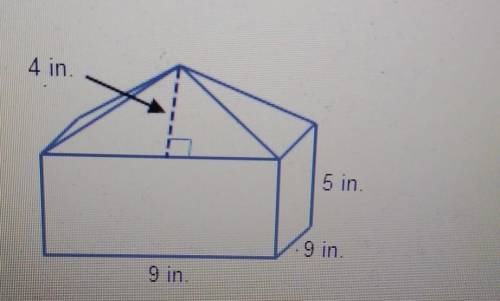 A rectangular prism and a square pyramid were joined to form a composite figure what is the surface