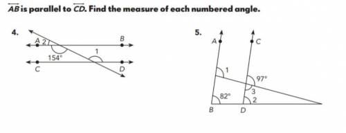 LESSON: Use Properties of Parallel lines and Transversals to find Angle Measure.