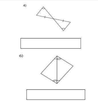 Part 2: In this unit, you learned about three acceptable criteria for identifying congruent triangle