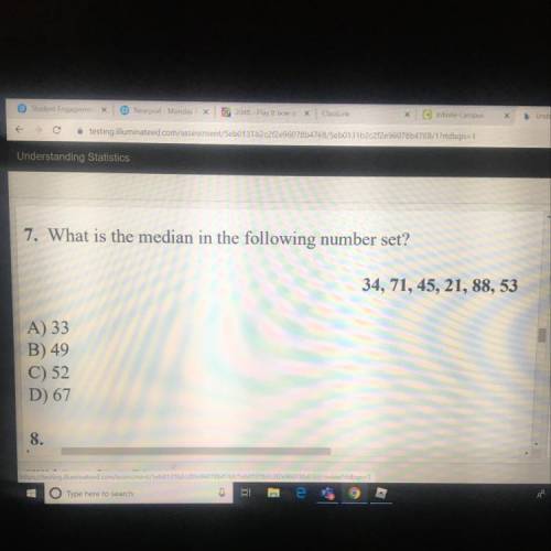 What is the median in the following number set