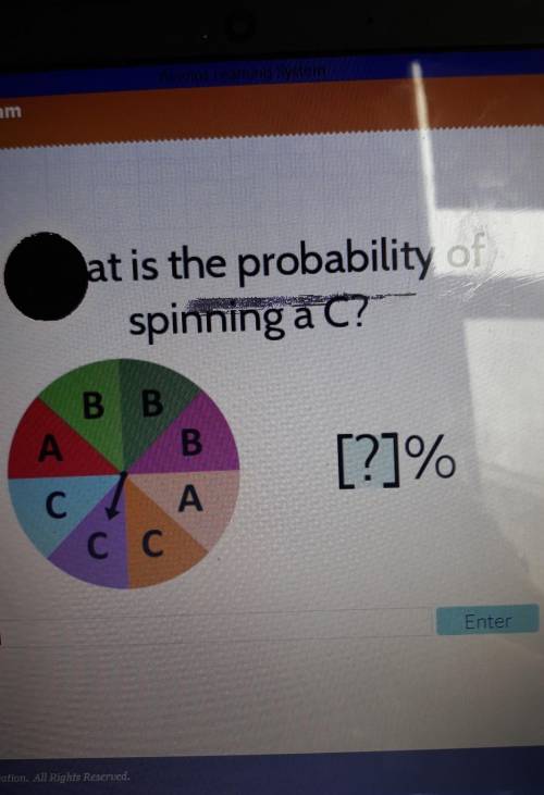 What is the probability of spinning a C ?