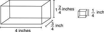How many such cubes are required to completely pack the prism without any gap or overlap? 288 576 1,