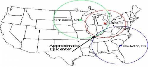 Where is the epicenter of the earthquake located?