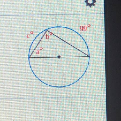 Find the value of each variable in the circle to the right. the dot represents the center of the cir