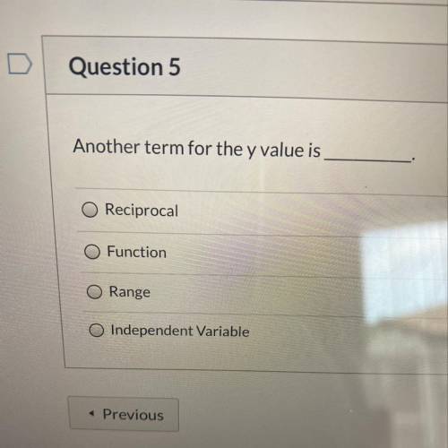 What is another term for y value
