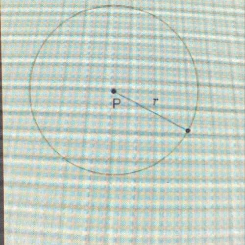 Circle P has a circumference of approximately 75 inches. What is the approximate length of the radiu