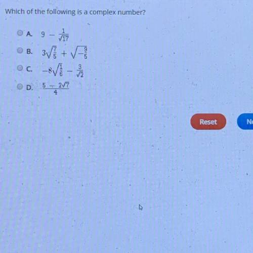 Which of the following is a complex number?