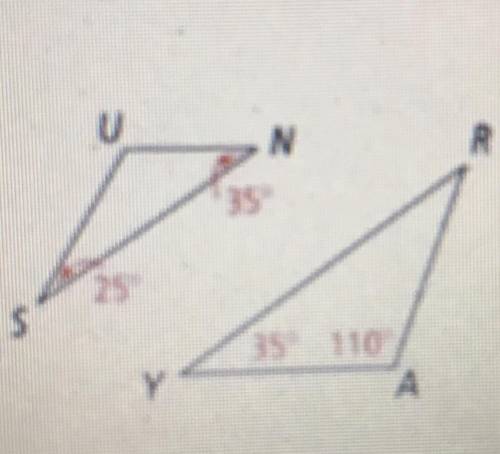 Find the measure of angle U.