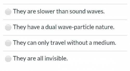 Which of the following is a charateristic of electromagnetic waves?