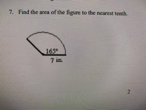 Find the area of the figure to the nearest tenth.